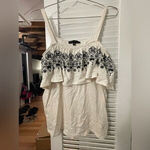 Sanctuary ruffled tank top